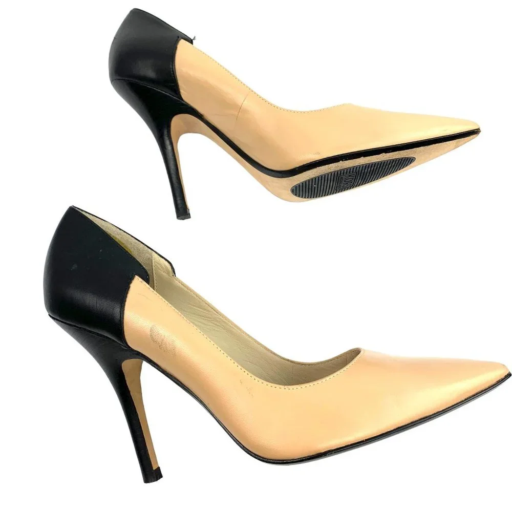 KORS Michael Kors Two-Toned‎ Leather Classic Pumps